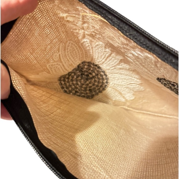 Two Company Jute Sunflower Clutch/Makeup Bag - Picture 3 of 4